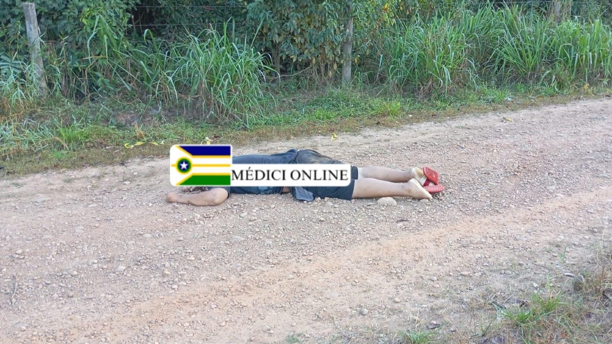 Homem é encontrado morto com marcas de tiros próximo à estação da Caerd em Presidente Médici
